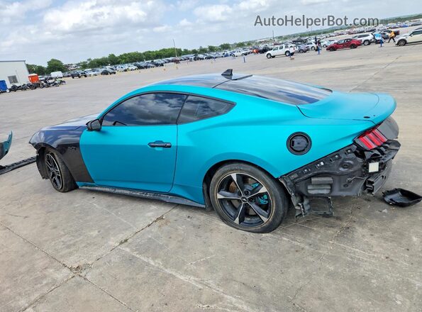 1FA6P8CF5R5427524 2024 FORD MUSTANG Turquoise Задня ліва чверть
