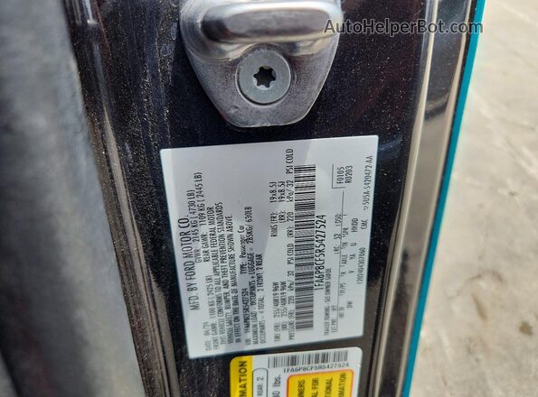 1FA6P8CF5R5427524 2024 FORD MUSTANG Turquoise Вид наклейки з VIN-кодом
