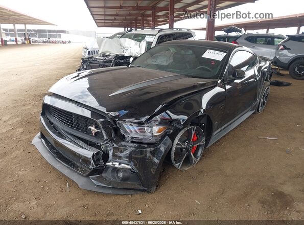 1FA6P8CF6G5206687 2016 FORD MUSTANG Черный Передняя левая четверть