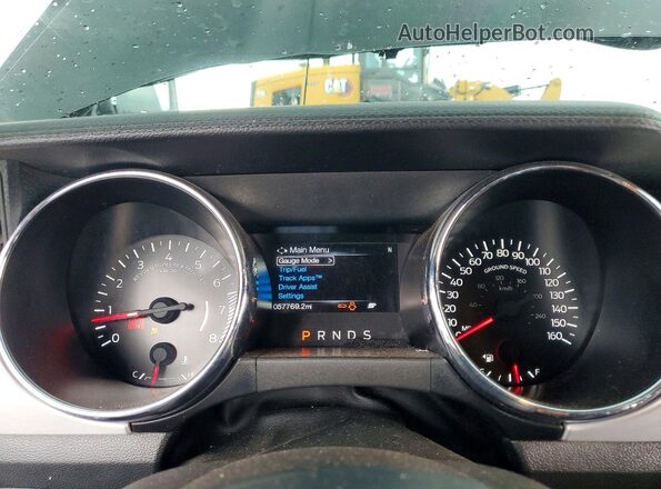 1FA6P8CF6H5318021 2017 FORD MUSTANG Black Instrument cluster view