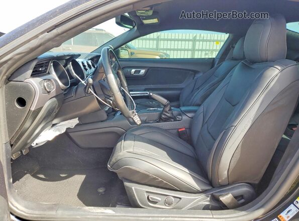 1FA6P8CF6K5123690 2019 FORD MUSTANG Black წინა სალონის ხედი