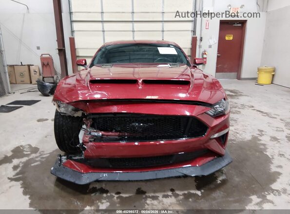 1FA6P8CF6K5138190 2019 FORD MUSTANG Red Vista interior trasera