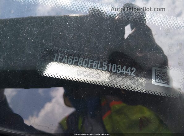 1FA6P8CF6L5103442 2020 FORD MUSTANG Gray 