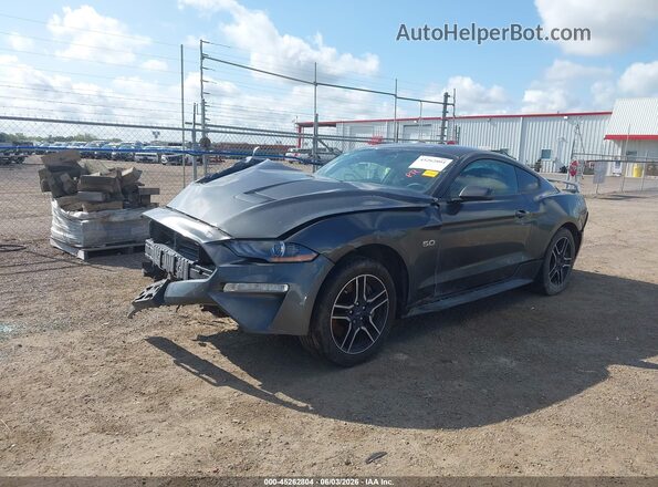 1FA6P8CF6L5159705 2020 FORD MUSTANG Gray Front left