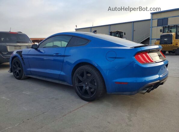 1FA6P8CF6M5139519 2021 FORD MUSTANG Синий Задняя левая четверть