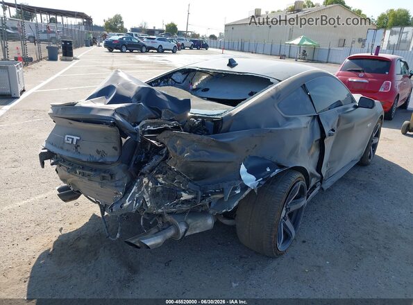 1FA6P8CF6N5133477 2022 FORD MUSTANG Black Tył prawy