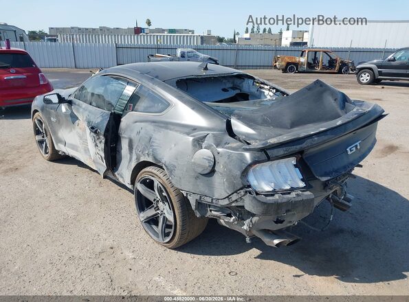 1FA6P8CF6N5133477 2022 FORD MUSTANG Black Tył lewy