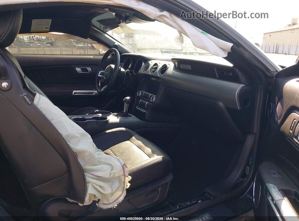 1FA6P8CF6N5133477 2022 FORD MUSTANG Black Widok wnętrza z przodu