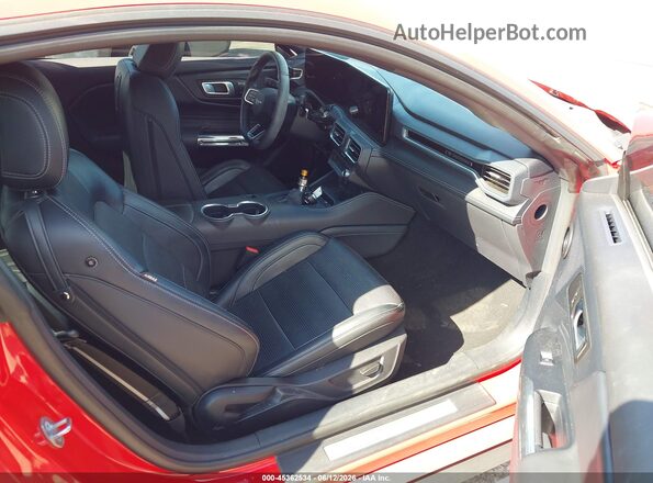 1FA6P8CF6R5400056 2024 FORD MUSTANG Red Вид салону спереду