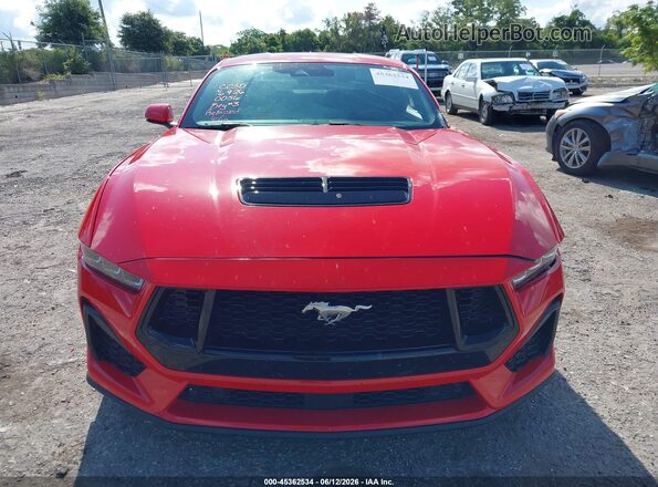 1FA6P8CF6R5400056 2024 FORD MUSTANG Red Вид щитка приладів