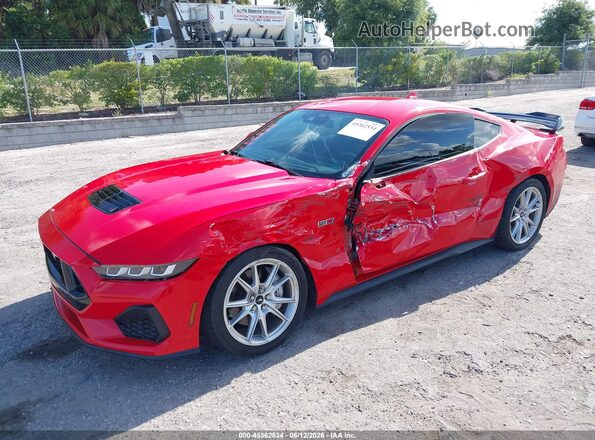 1FA6P8CF6R5400056 2024 FORD MUSTANG Red Передня ліва чверть