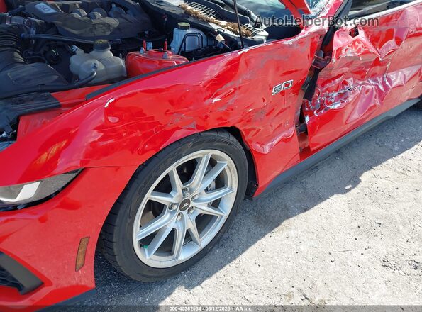 1FA6P8CF6R5400056 2024 FORD MUSTANG Red Вид спереду