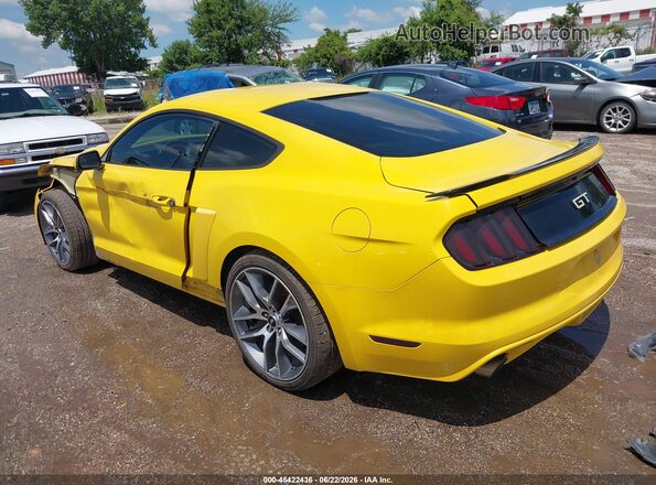 1FA6P8CF7G5206407 2016 FORD MUSTANG Желтый Задняя левая четверть