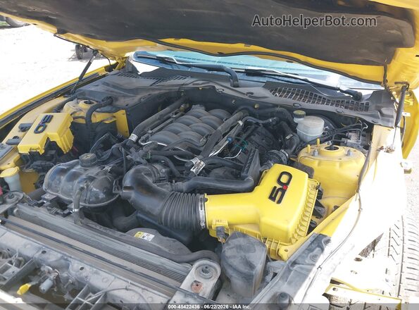 1FA6P8CF7G5206407 2016 FORD MUSTANG Желтый Вид сзади