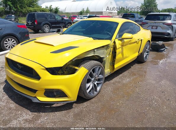 1FA6P8CF7G5206407 2016 FORD MUSTANG Желтый Вид спереди