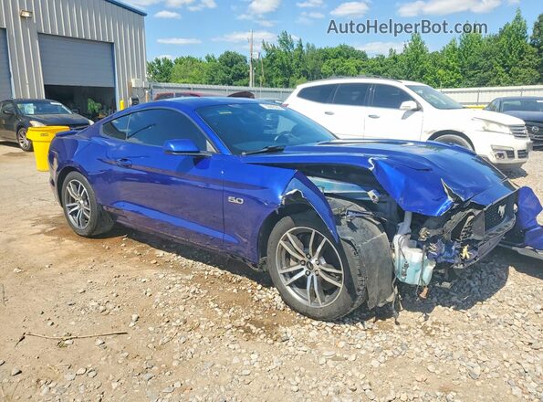 1FA6P8CF7G5277204 2016 FORD MUSTANG Blue Front right