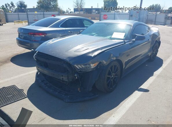 1FA6P8CF7G5328393 2016 FORD MUSTANG Gray Przód lewy