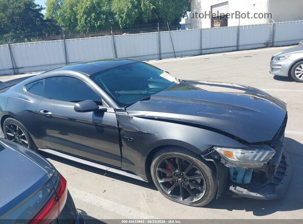 1FA6P8CF7G5328393 2016 FORD MUSTANG Gray Widok wnętrza z tyłu
