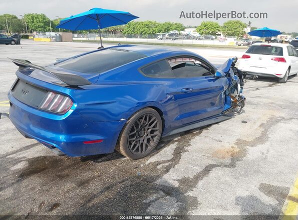 1FA6P8CF7H5311966 2017 FORD MUSTANG Blue Trasero derecho