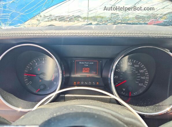 1FA6P8CF7H5358608 2017 FORD MUSTANG Blue Սարքավորումների վահանակի տեսք