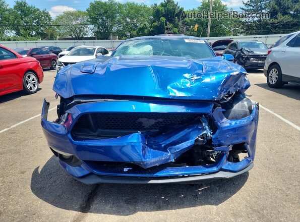 1FA6P8CF7H5358608 2017 FORD MUSTANG Blue Դիմացի տեսք