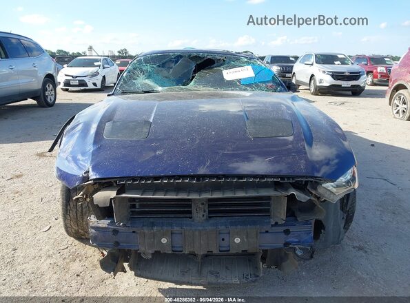 1FA6P8CF7J5110834 2018 FORD MUSTANG Синий Вид щитка приборов