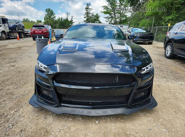 1FA6P8CF7J5127830 2018 FORD MUSTANG Black Front view