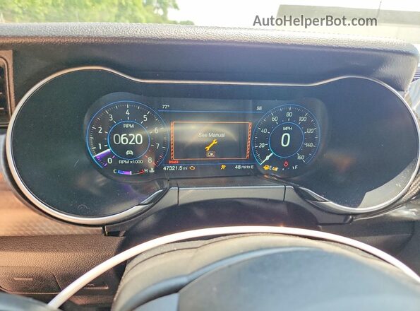 1FA6P8CF7J5127830 2018 FORD MUSTANG Black Instrument cluster view