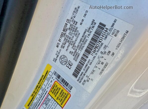 1FA6P8CF7K5145164 2019 FORD MUSTANG White Շարժիչի բաժամունքի տեսք