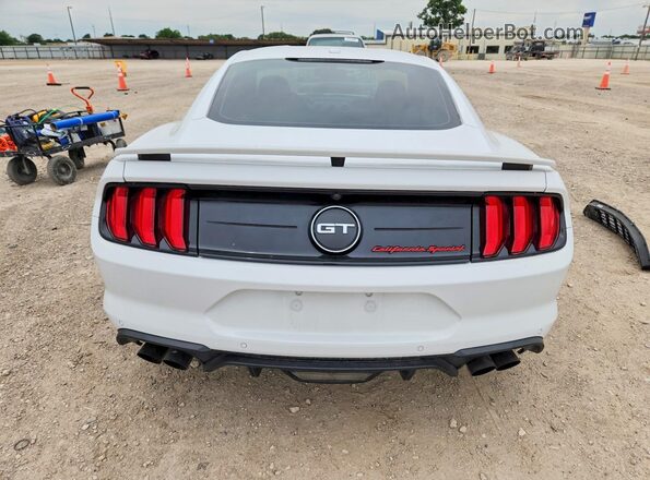 1FA6P8CF7K5147626 2019 FORD MUSTANG Белый Вид сзади