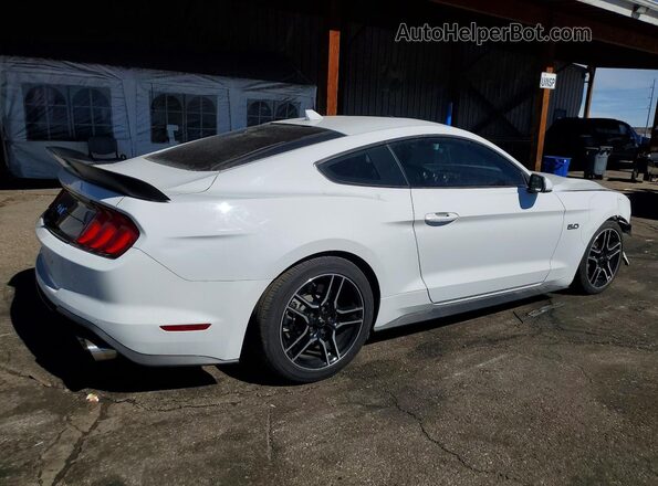 1FA6P8CF7M5127301 2021 FORD MUSTANG White Trasero derecho