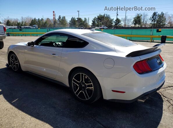 1FA6P8CF7M5127301 2021 FORD MUSTANG White Trasero izquierdo