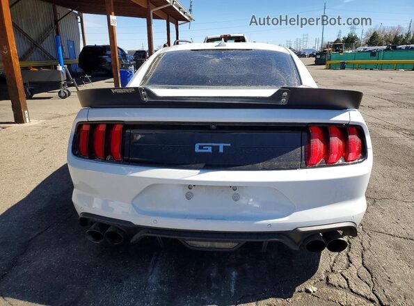 1FA6P8CF7M5127301 2021 FORD MUSTANG White Vista trasera