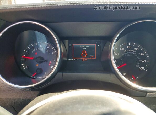 1FA6P8CF7M5127301 2021 FORD MUSTANG White Vista del cuadro de instrumentos