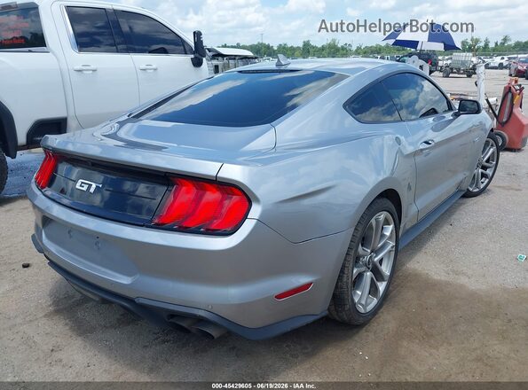 1FA6P8CF7M5158399 2021 FORD MUSTANG Silver Trasero derecho