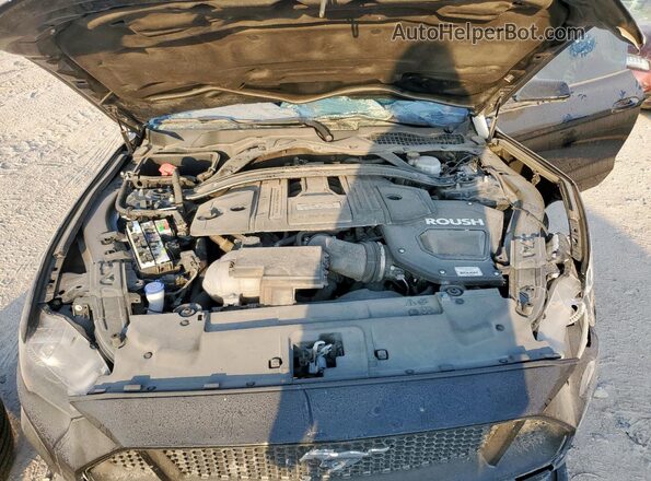 1FA6P8CF7N5108975 2022 FORD MUSTANG Black Вид задньої частини салону