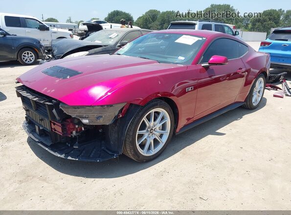 1FA6P8CF7S5418359 2025 FORD MUSTANG Красный Передняя левая четверть