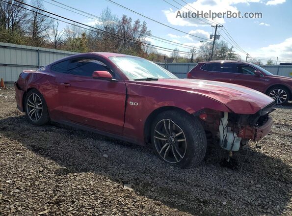 1FA6P8CF8G5215911 2016 FORD MUSTANG Red Przód prawy