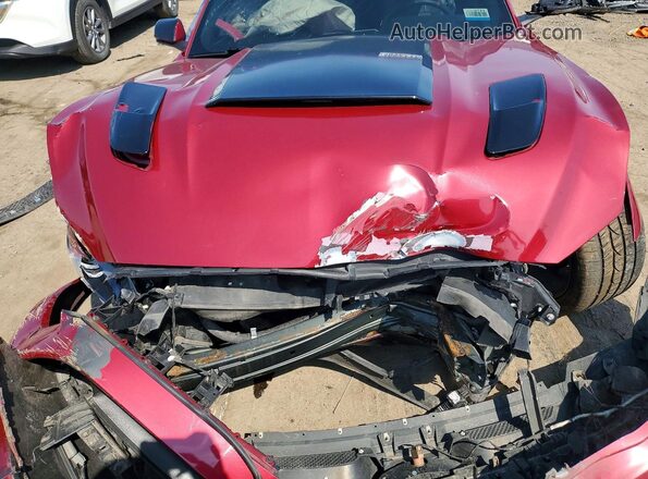 1FA6P8CF8G5294030 2016 FORD MUSTANG Бордовый Вид задней части салона