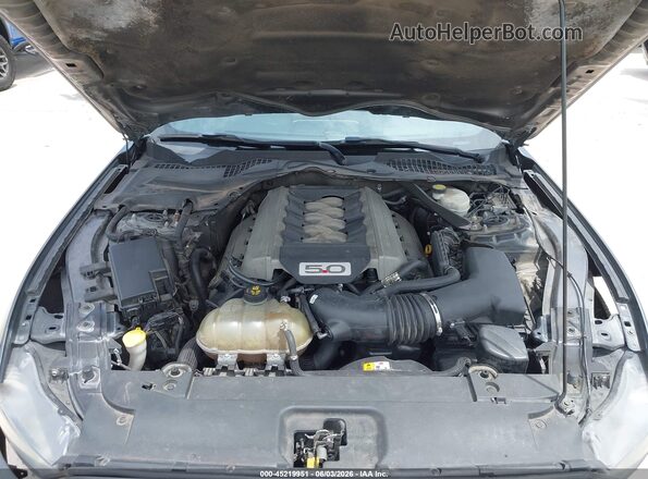 1FA6P8CF8H5271803 2017 FORD MUSTANG Gray უკანა ხედი