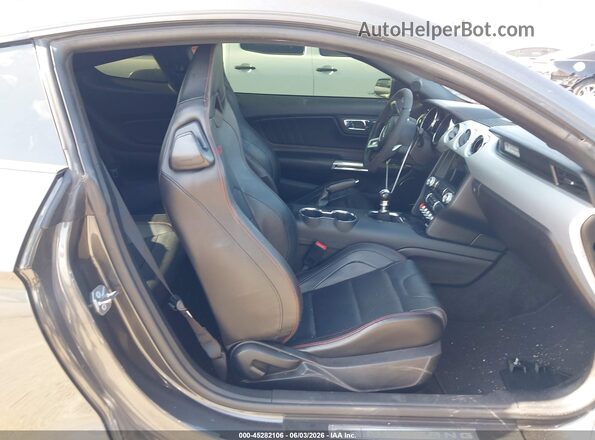1FA6P8CF8H5310003 2017 FORD MUSTANG Gray Front interior view