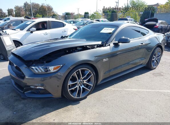 1FA6P8CF8H5310003 2017 FORD MUSTANG Gray Front left