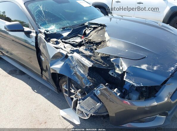 1FA6P8CF8H5310003 2017 FORD MUSTANG Gray Front view