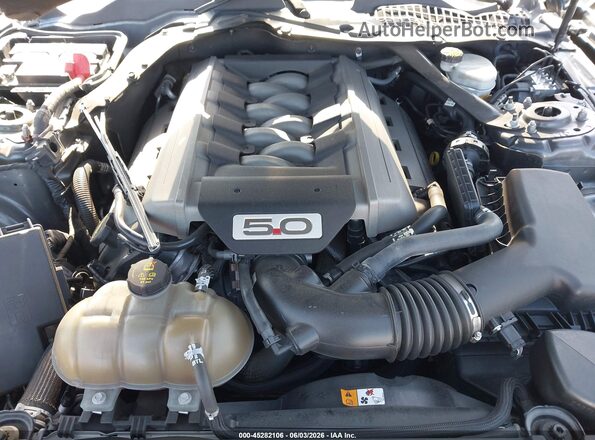 1FA6P8CF8H5310003 2017 FORD MUSTANG Gray Rear view