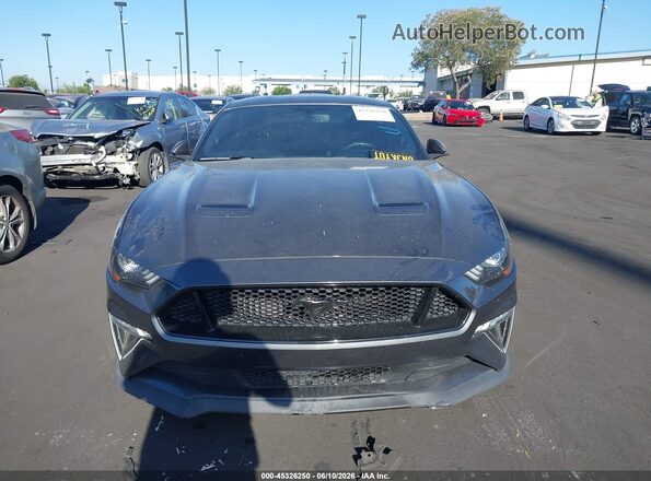1FA6P8CF8J5108915 2018 FORD MUSTANG Gray Widok wnętrza z tyłu