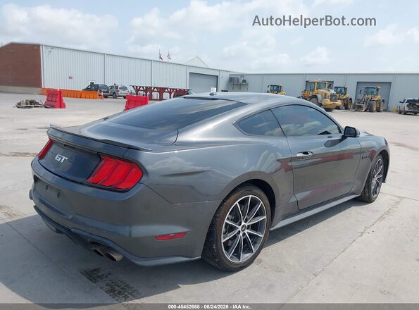 1FA6P8CF8K5146629 2019 FORD MUSTANG Gray Trasero derecho