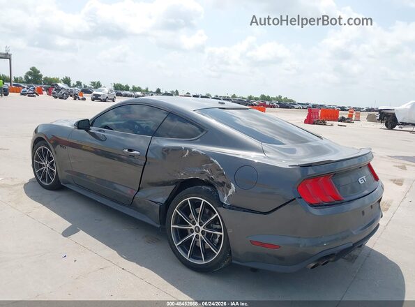 1FA6P8CF8K5146629 2019 FORD MUSTANG Gray Trasero izquierdo