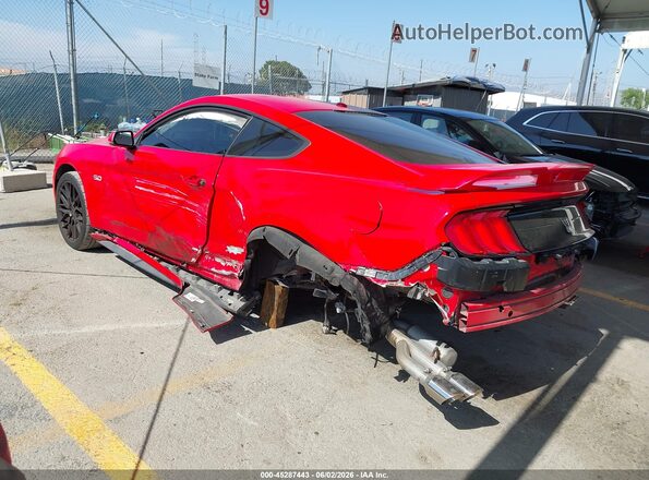 1FA6P8CF8K5159218 2019 FORD MUSTANG Red უკანა მარცხენა