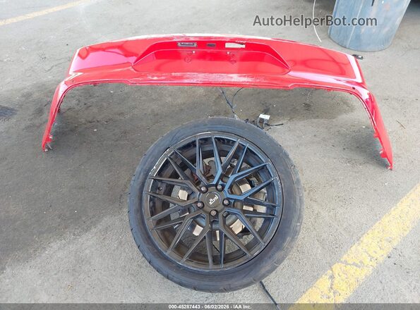 1FA6P8CF8K5159218 2019 FORD MUSTANG Red წინა პანელის ხედი