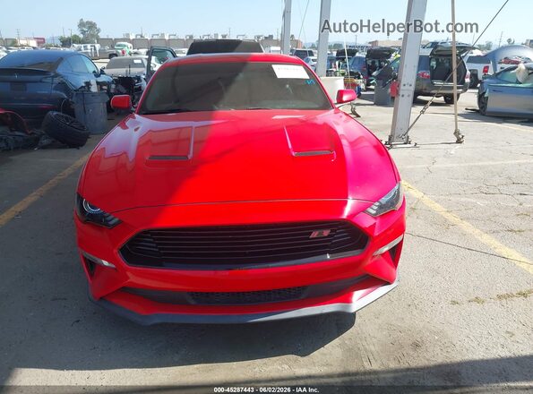 1FA6P8CF8K5159218 2019 FORD MUSTANG Red ხელსაწყოთა პანელის ხედი